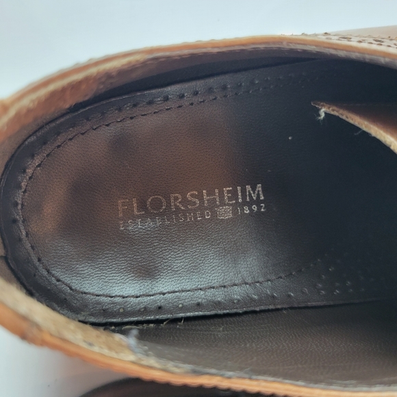 Florsheim Saddle Tan Castellano Cap Size 8 - Picture 5 of 9